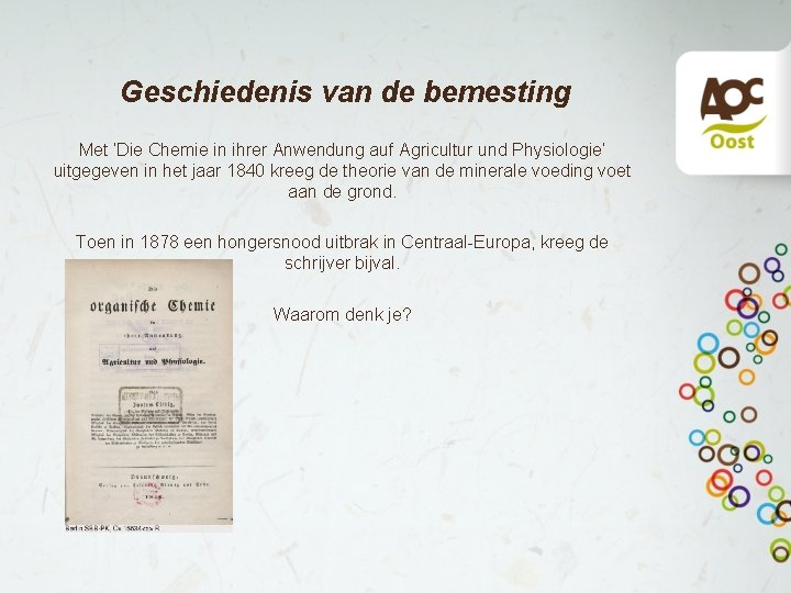 Geschiedenis van de bemesting Met ‘Die Chemie in ihrer Anwendung auf Agricultur und Physiologie’