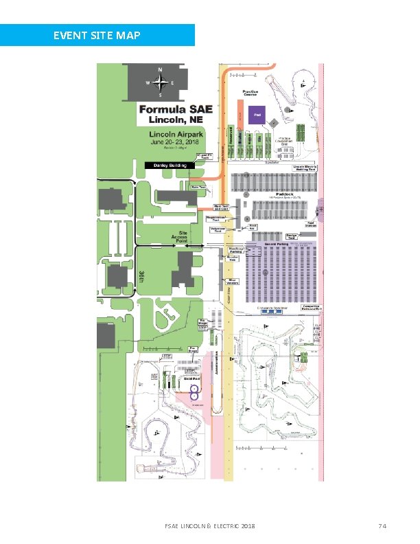 EVENT SITE MAP FSAE LINCOLN & ELECTRIC 2018 74 