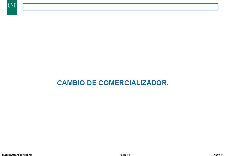 CAMBIO DE COMERCIALIZADOR. FLUJOGRAMAS DE PROCESOS (11/06/2002) Página 24 