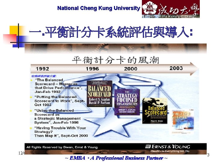 National Cheng Marketech International Kung University Corp. 一. 平衡計分卡系統評估與導入: 12/6/2020 ~ EMBA．A Professional Business