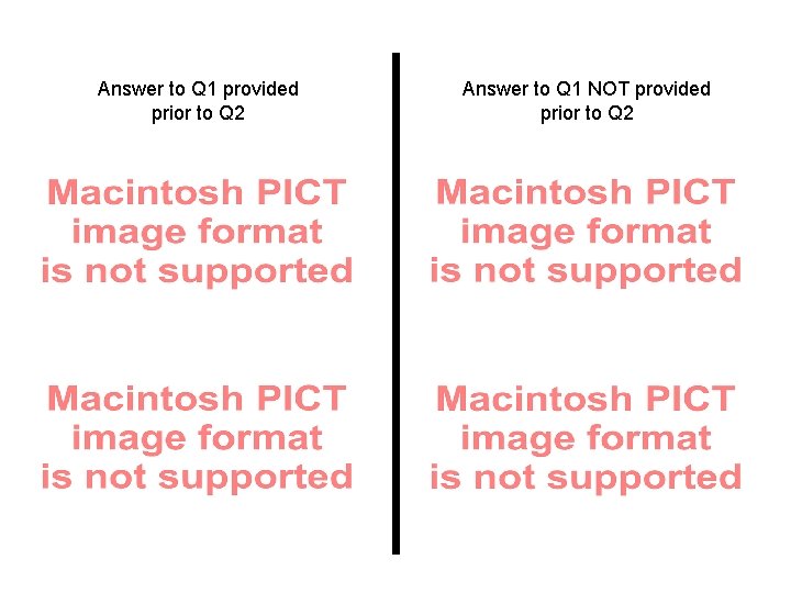 Answer to Q 1 provided prior to Q 2 Answer to Q 1 NOT