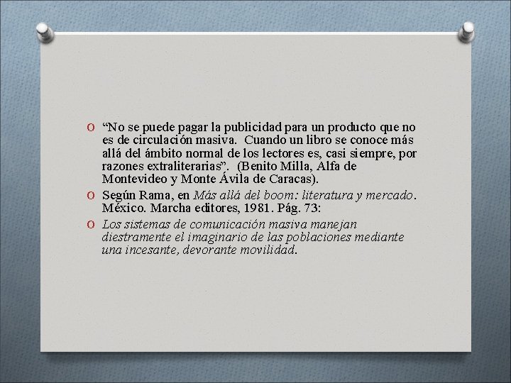 O “No se puede pagar la publicidad para un producto que no es de O “No se puede pagar la publicidad para un producto que no es de