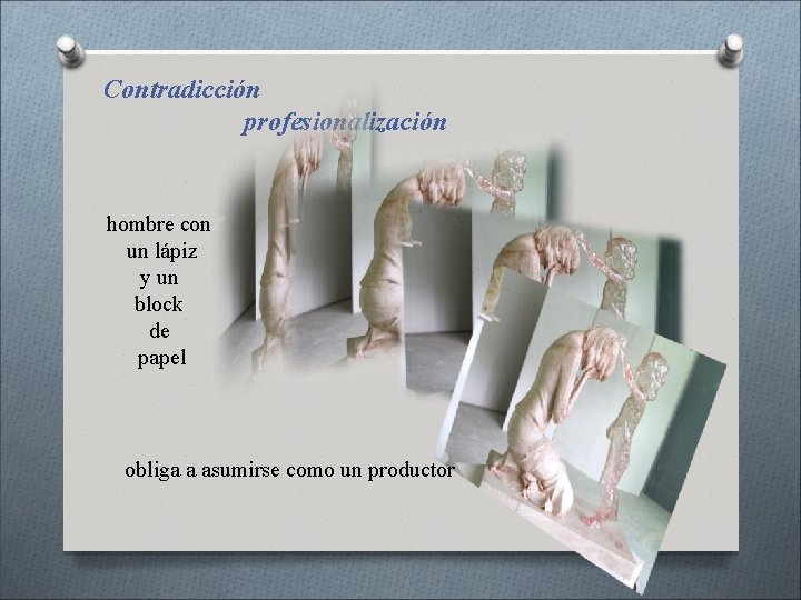 Contradicción profesionalización hombre con un lápiz y un block de papel obliga a asumirse Contradicción profesionalización hombre con un lápiz y un block de papel obliga a asumirse