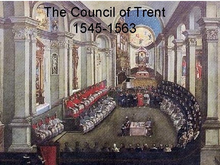 The Council of Trent 1545 -1563 
