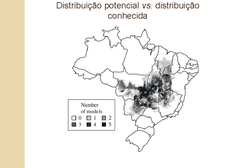 Distribuição potencial vs. distribuição conhecida 