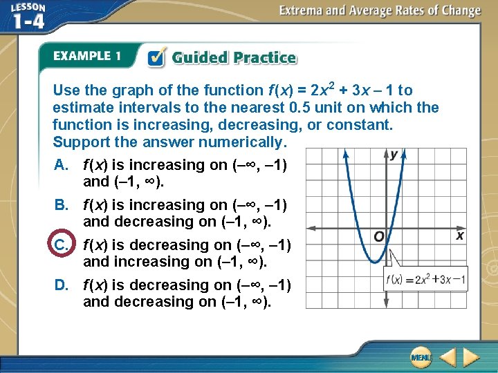 Use the graph of the function f (x) = 2 x 2 + 3
