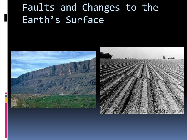 Faults and Changes to the Earth’s Surface 