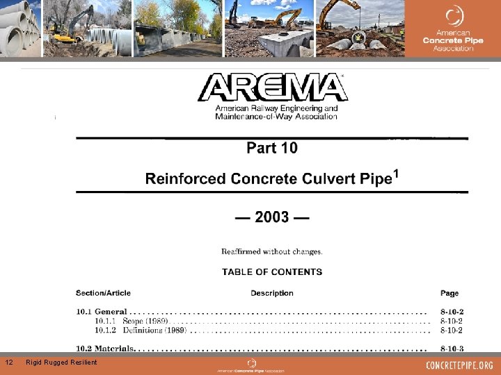 Changes to Part 10: 12 Rigid Rugged Resilient 