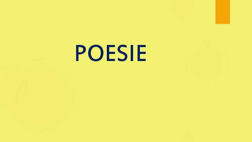 POESIE 