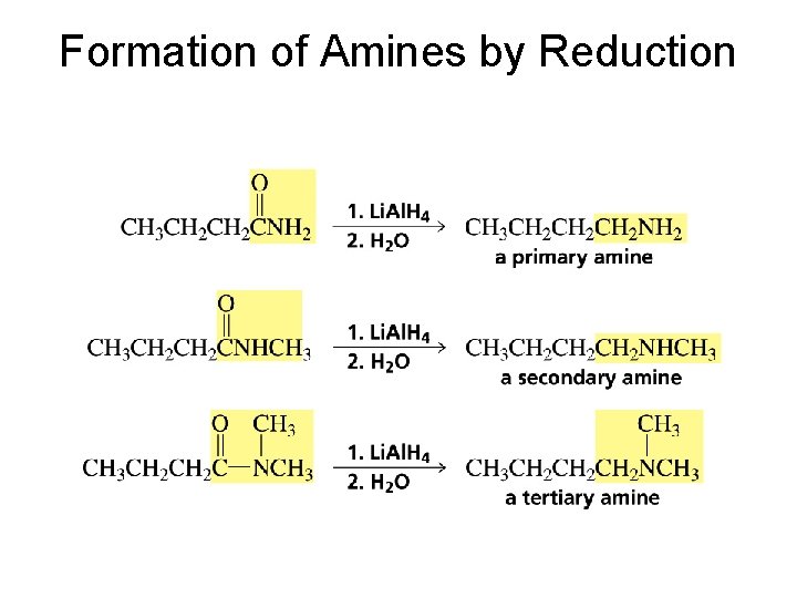 Formation of Amines by Reduction 