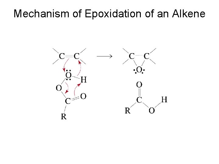 Mechanism of Epoxidation of an Alkene 