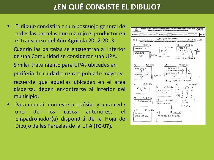 ¿EN QUÉ CONSISTE EL DIBUJO? • El dibujo consistirá en un bosquejo general de