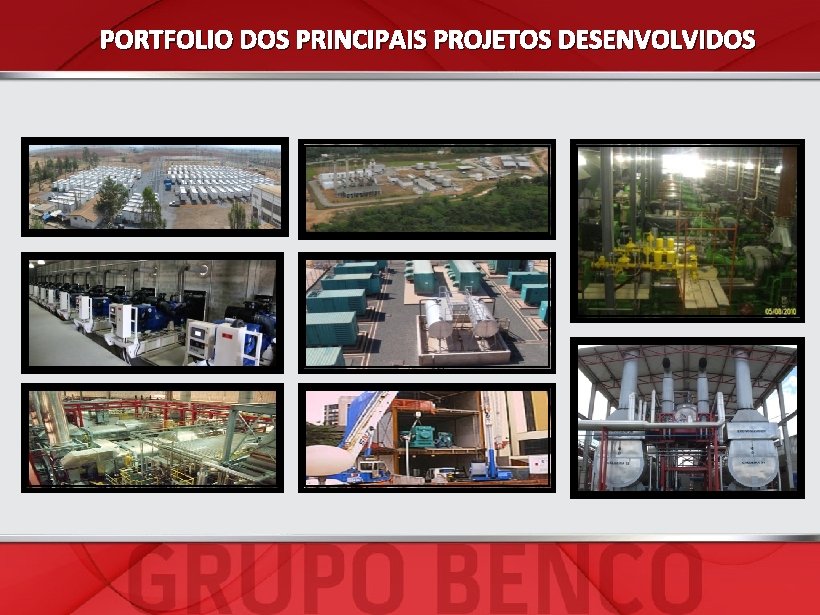 PORTFOLIO DOS PRINCIPAIS PROJETOS DESENVOLVIDOS 