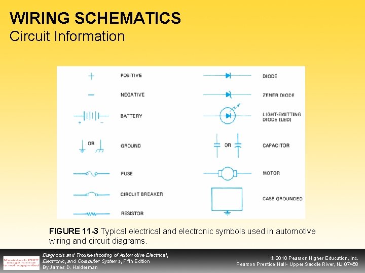 WIRING SCHEMATICS Circuit Information FIGURE 11 -3 Typical electrical and electronic symbols used in