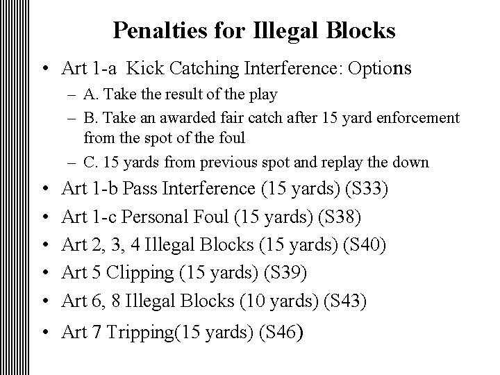 BLOCKING DEFINITION RULE 2 3 1 Blocking is