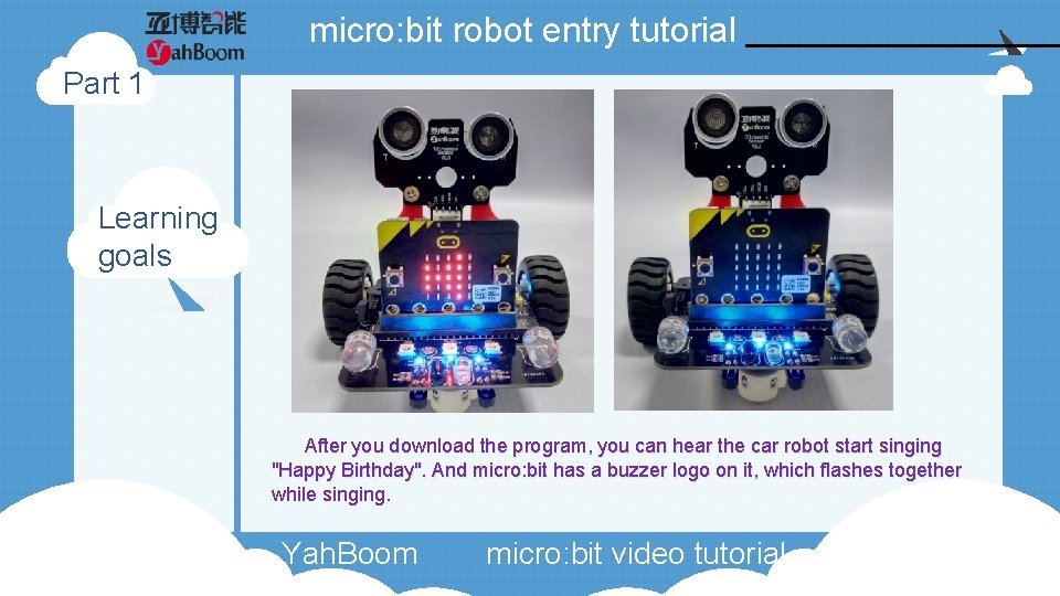 micro: bit robot entry tutorial Part 1 Learning goals After you download the program,