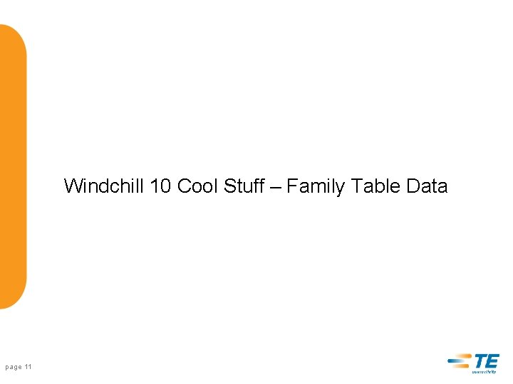 Windchill 10 Cool Stuff – Family Table Data page 11 