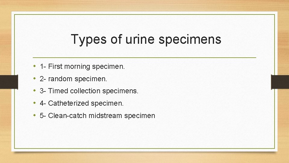 Collection and transport of specimens Lab 4 A