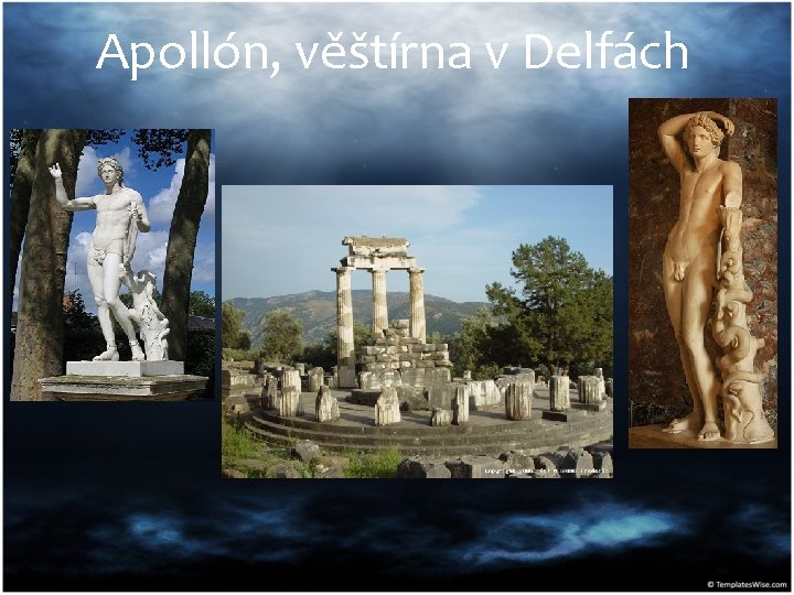 Apollón, věštírna v Delfách 