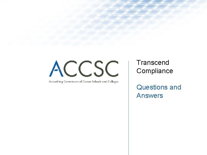 Transcend Compliance Questions and Answers 