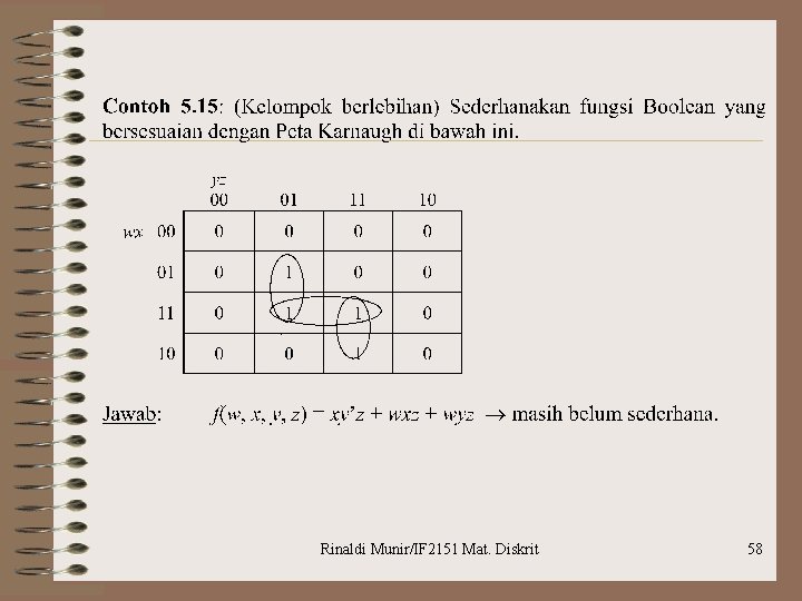 Rinaldi Munir/IF 2151 Mat. Diskrit 58 