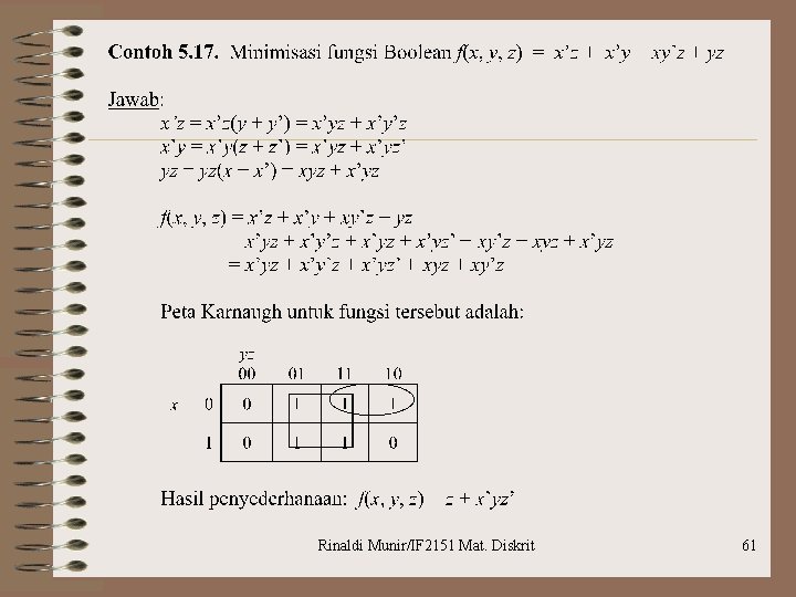 Rinaldi Munir/IF 2151 Mat. Diskrit 61 