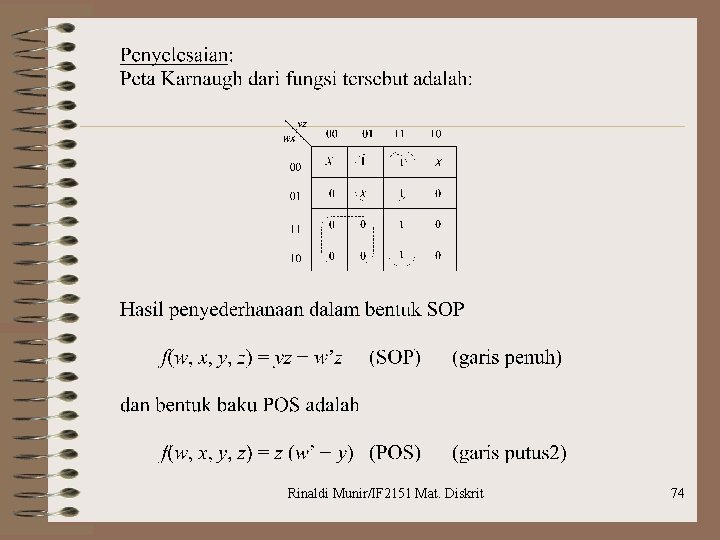 Rinaldi Munir/IF 2151 Mat. Diskrit 74 