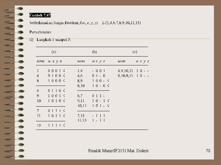 Rinaldi Munir/IF 2151 Mat. Diskrit 78 