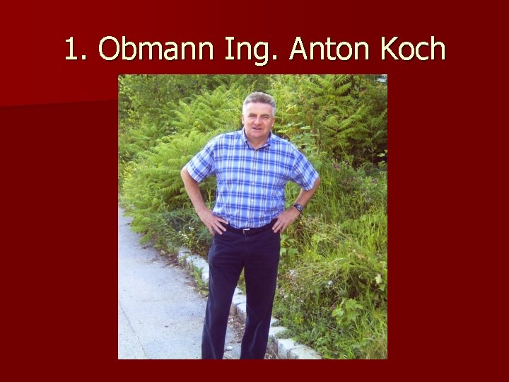 1. Obmann Ing. Anton Koch 