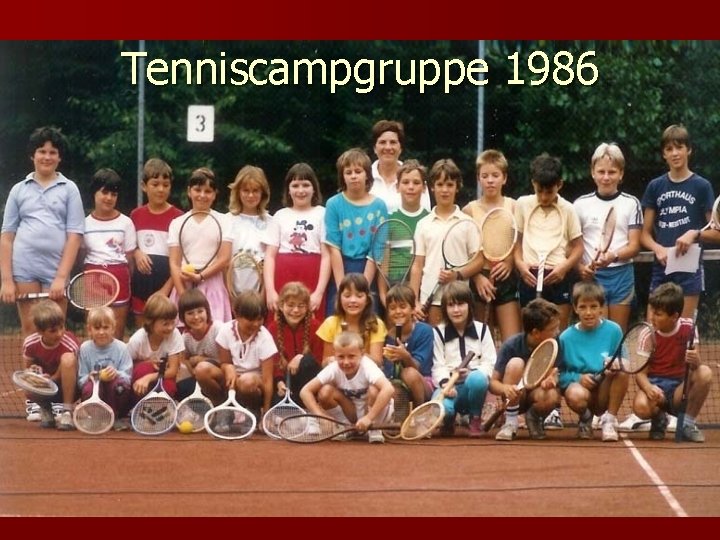 Tenniscampgruppe 1986 