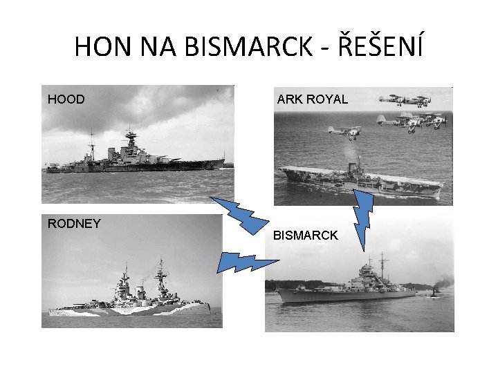 HON NA BISMARCK - ŘEŠENÍ HOOD RODNEY ARK ROYAL BISMARCK 