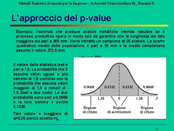 Metodi Statistici Avanzati per le Imprese – Arboretti Giancristofaro R. , Bonnini S. L’approccio