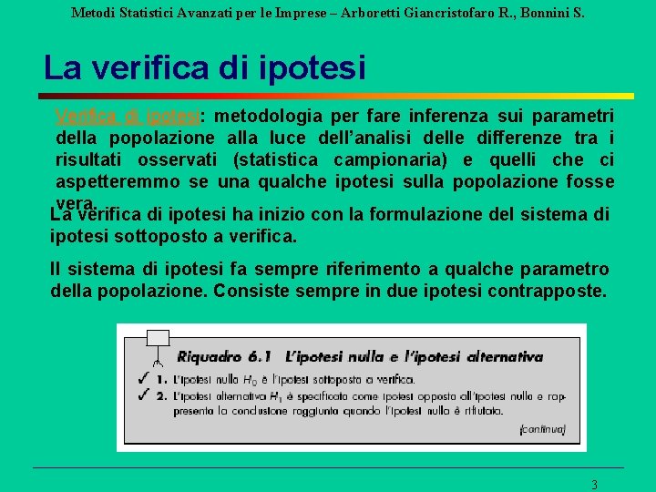 Metodi Statistici Avanzati per le Imprese – Arboretti Giancristofaro R. , Bonnini S. La