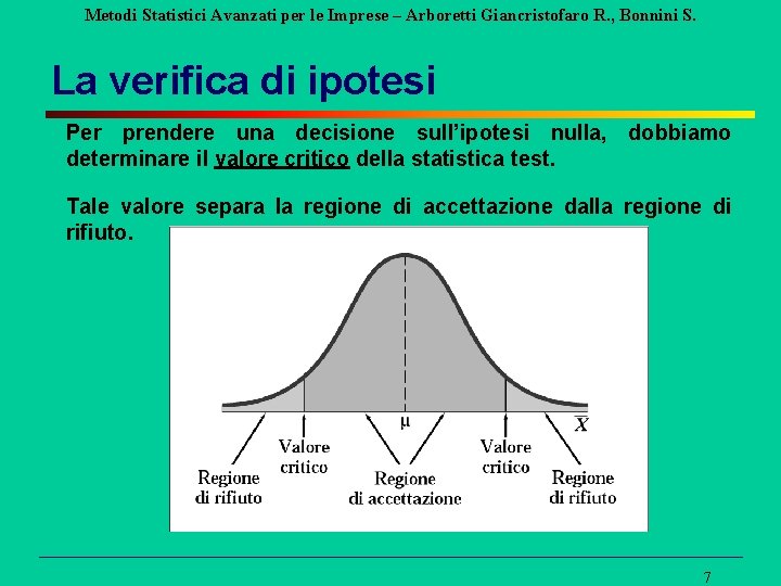 Metodi Statistici Avanzati per le Imprese – Arboretti Giancristofaro R. , Bonnini S. La