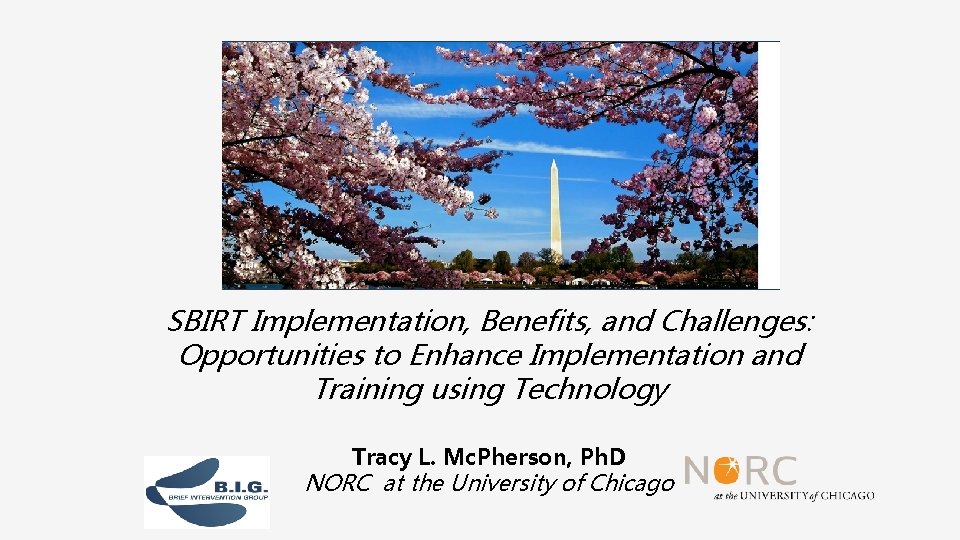 SBIRT Implementation, Benefits, and Challenges: Opportunities to Enhance Implementation and Training using Technology Tracy