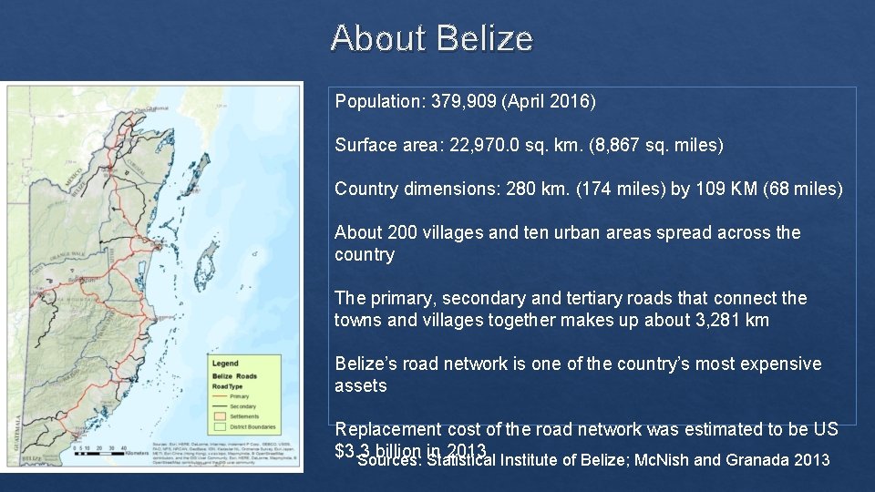 About Belize Population: 379, 909 (April 2016) Surface area: 22, 970. 0 sq. km.