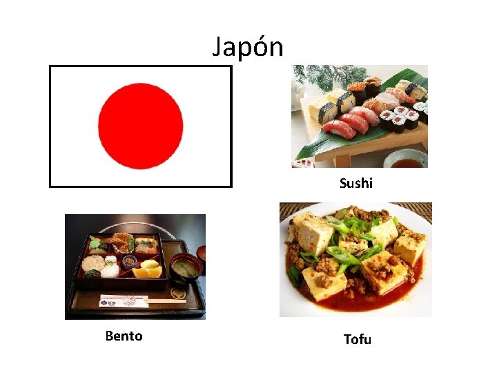 Japón Sushi Bento Tofu 
