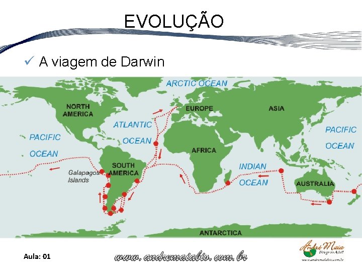 EVOLUÇÃO ü A viagem de Darwin Aula: 01 