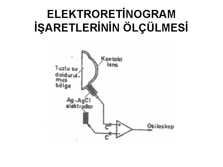 ELEKTRORETİNOGRAM İŞARETLERİNİN ÖLÇÜLMESİ 