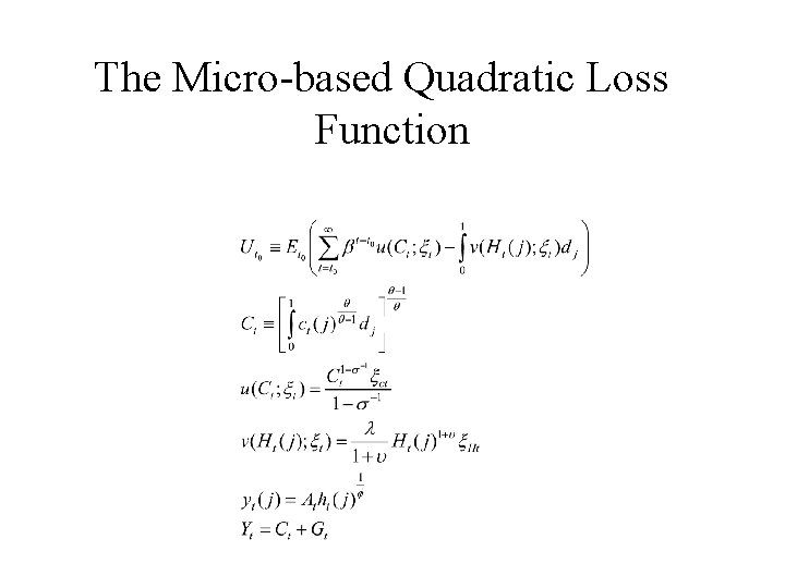 The Micro-based Quadratic Loss Function 