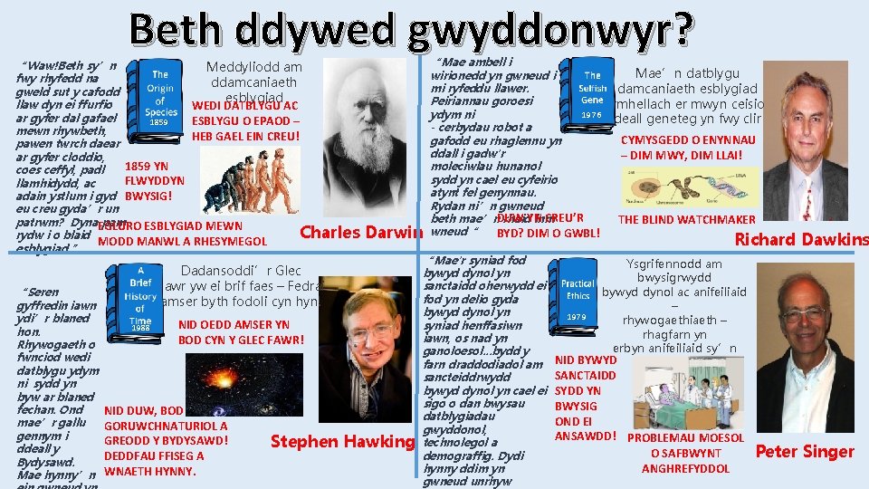 Beth ddywed gwyddonwyr? “Waw!Beth sy’n Meddyliodd am fwy rhyfedd na ddamcaniaeth gweld sut y