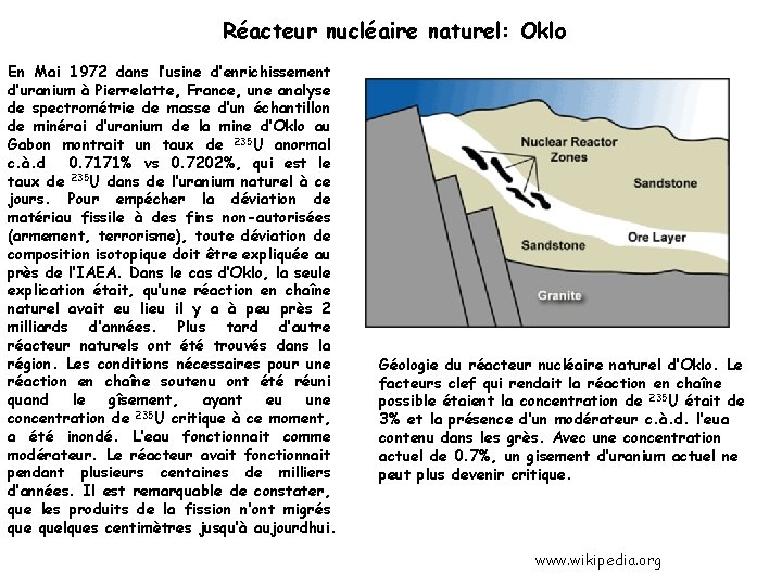 Réacteur nucléaire naturel: Oklo En Mai 1972 dans l’usine d’enrichissement d’uranium à Pierrelatte, France,