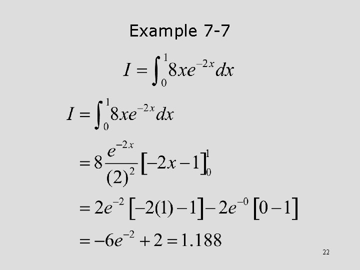 Example 7 -7 22 