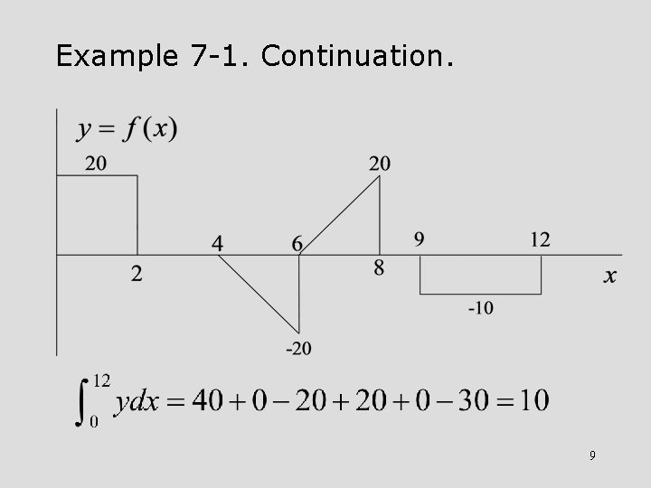 Example 7 -1. Continuation. 9 