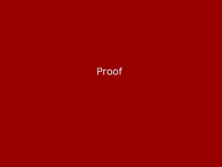 Proof: 