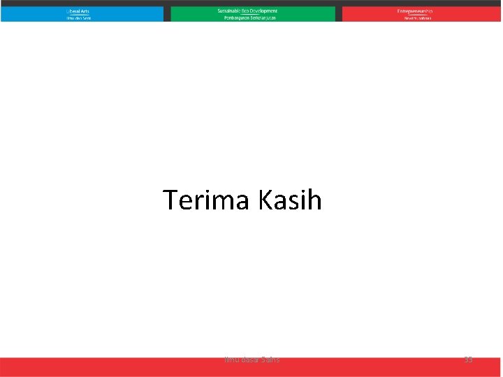 Terima Kasih Ilmu dasar Sains 33 