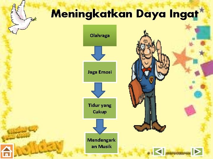 Meningkatkan Daya Ingat Olahraga Jaga Emosi Tidur yang Cukup Mendengark an Musik 