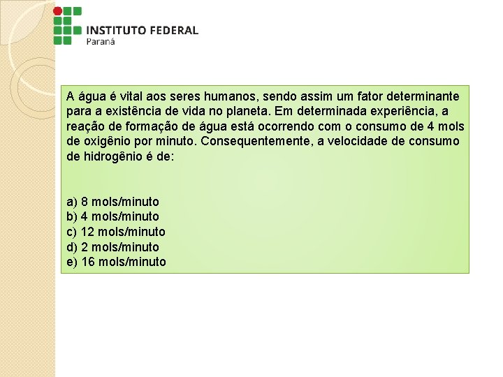 A água é vital aos seres humanos, sendo assim um fator determinante para a