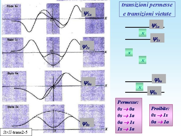 transizioni permesse 1 a e transizioni vietate 1 a x 1 s x x