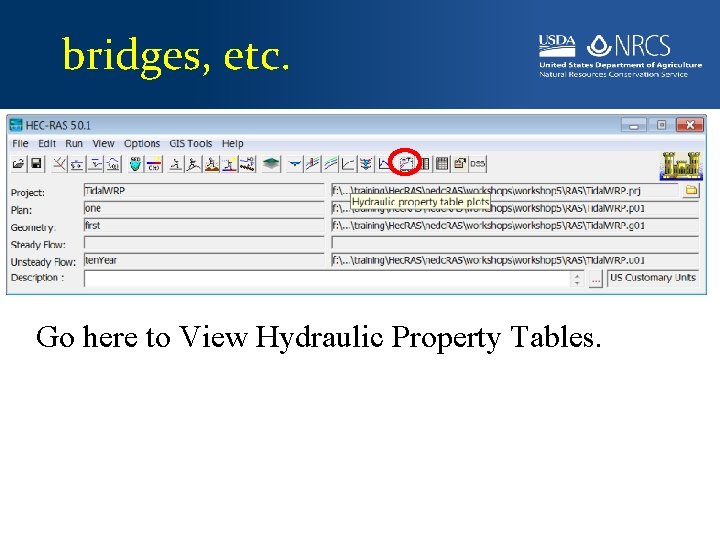 bridges, etc. Go here to View Hydraulic Property Tables. 
